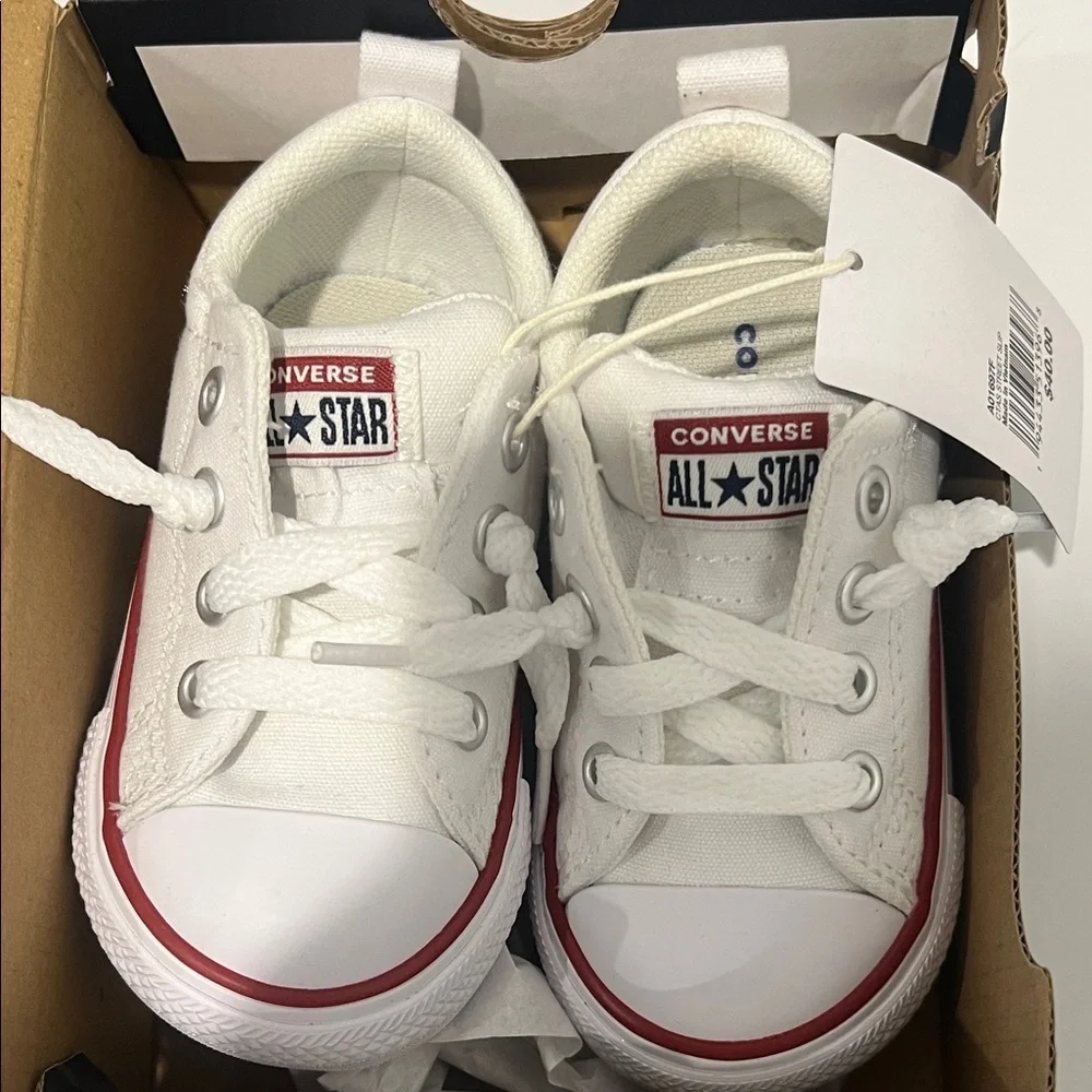 Converse Kids All Star White Sneakers